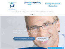 Tablet Screenshot of allsmilesfamilydentist.com
